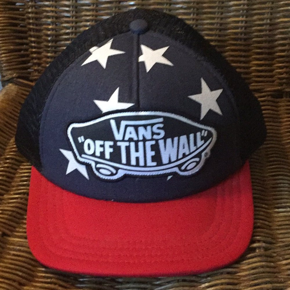 Vans Black and Red Star Hat